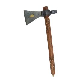 French Chippewa Brass-Heart Pipe Tomahawk