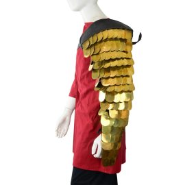 Gladiator Brass Scale Arm Armor (single arm) - 20 Gauge Brass