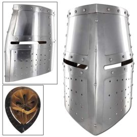 Great Helm Iron Cross Helmet