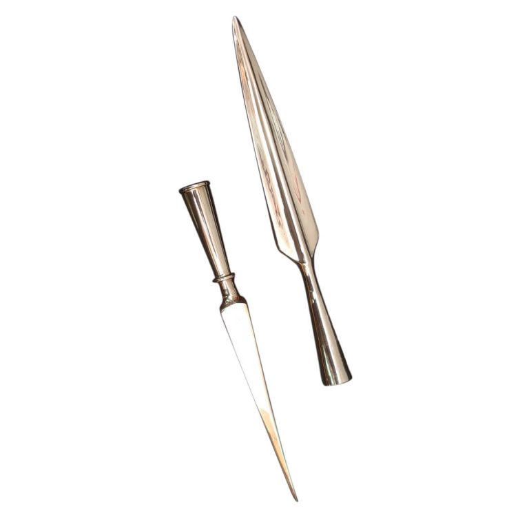 Greek Spear Head and Spike Set - Solid Bronze
