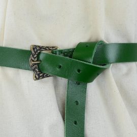 Green Leather Viking Belt