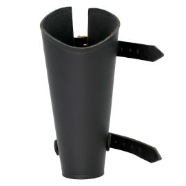 Handcrafted Medieval Archers Genuine Leather Bracer  Right Hand  Black