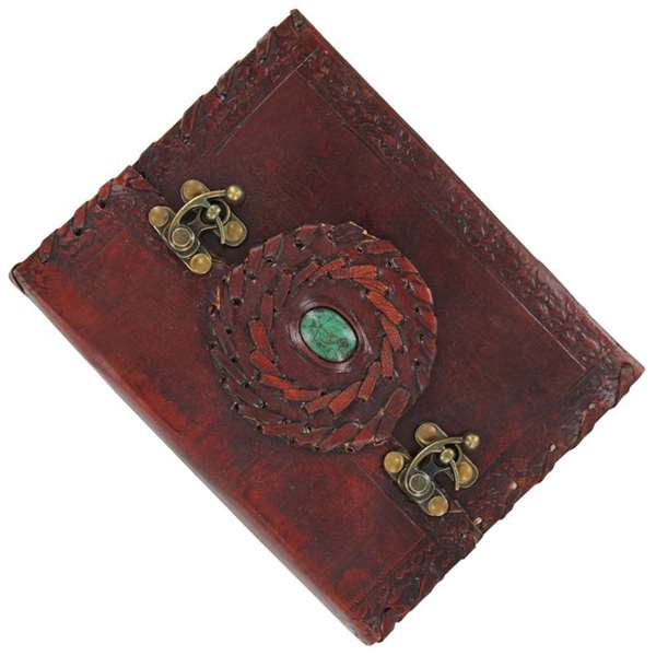 Healing Bloodstone Handmade Leather Journal