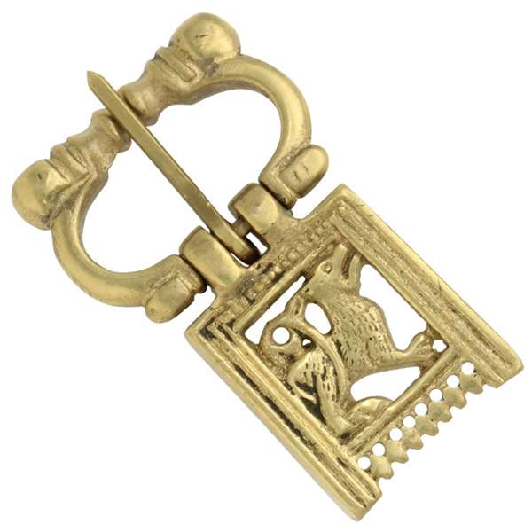 Heraldic Medieval Brass Buckle