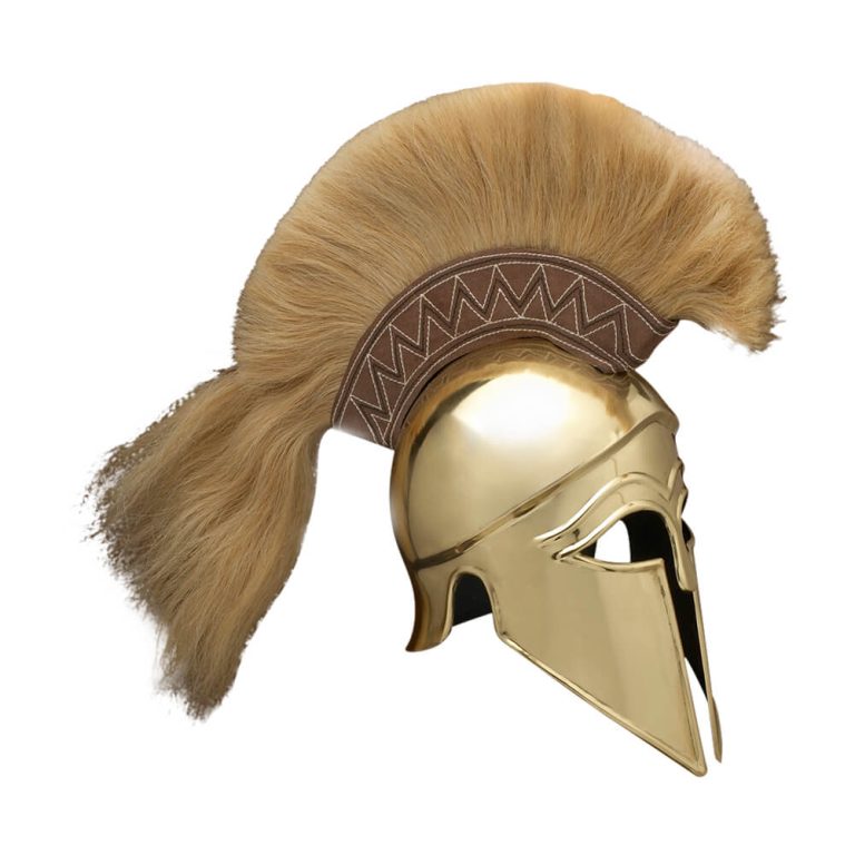 Italic Corinthian Helmet (Brass) with Plume