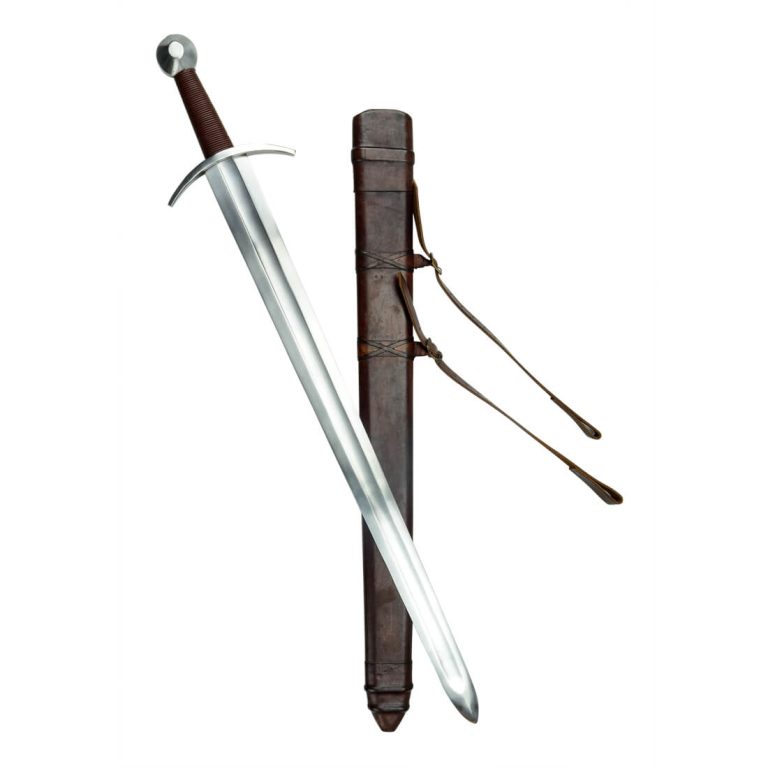 Knightly Arming Sword with adjustable hanging scabbard
