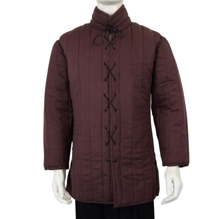 Laced-Front Gambeson - Brown
