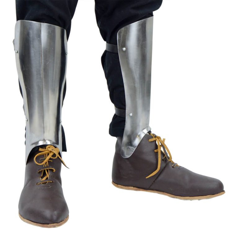 Late Medieval Greaves - 16 Gauge