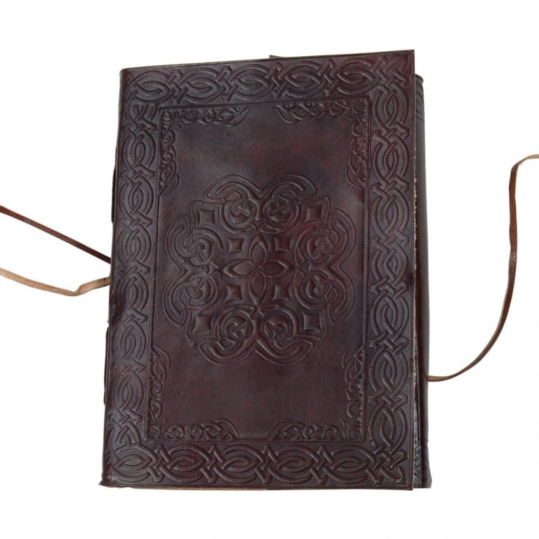 Leather-Bound Celtic Mandala Journal