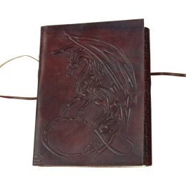 Leather-Bound Celtic Mythic Dragon Journal