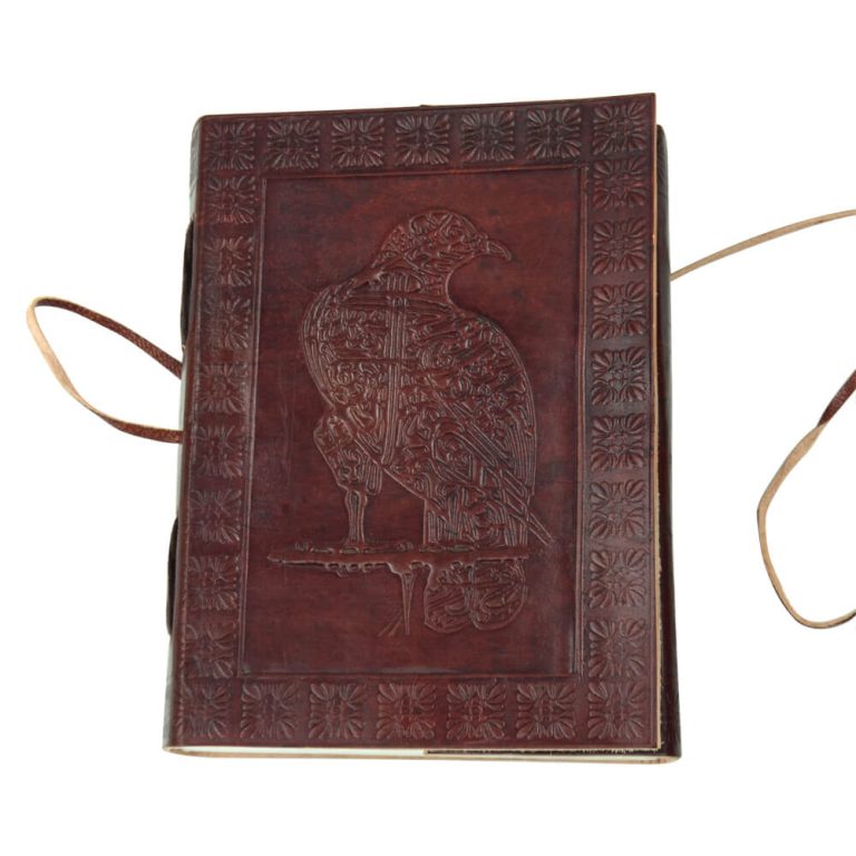 Leather-Bound Norse Raven Journal