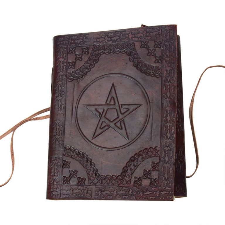Leather-Bound Pentagram Journal