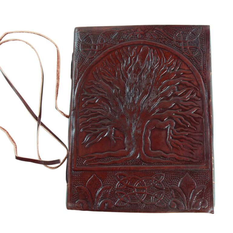 Leather-Bound Tree of Life Journal