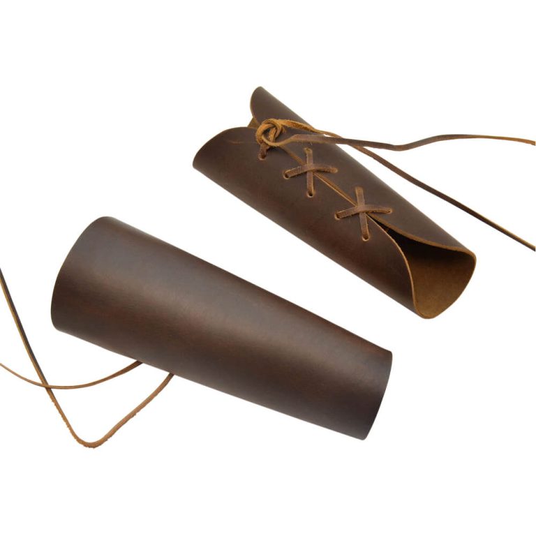 Leather Bracers - Brown