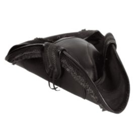 Leather Pirate Hat Black M/L