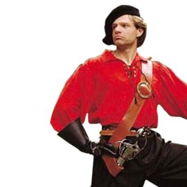 Left Handed European Baldric - Brown