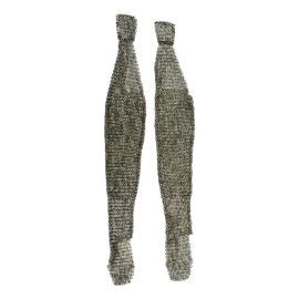 Mail Leggings  Alternating Dome Riveted  Stainless Steel Flat Rings