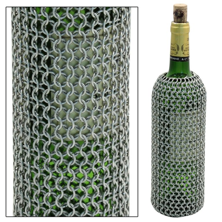Medieval Chainmail Wine Bottle Bag