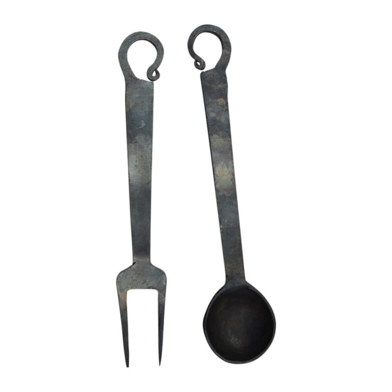 Medieval Ladle and Serving Fork