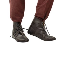 Medieval Leather Shoes - Black