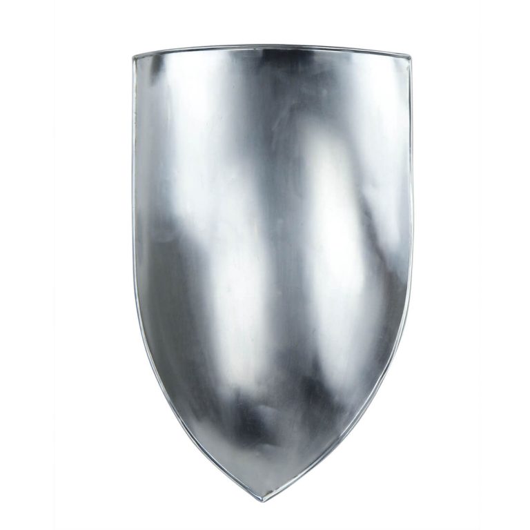 Medieval Left Handed Steel Heater Shield Blank - 18 Gauge Steel
