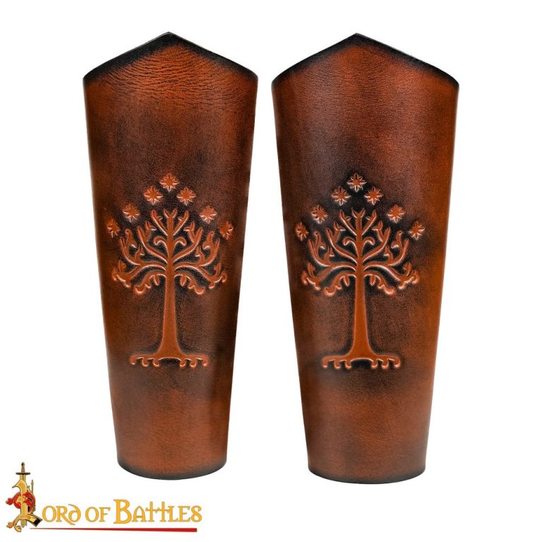 Men of the West Genuine Leather Bracers Set  Brown