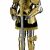Miniature 16th Century Spanish Suit of Armor with Sword (Gold) by Marto