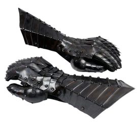 Nazgul Fantasy Black Gauntlets