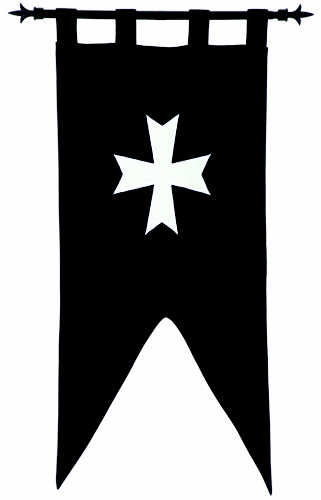 Templar Knight Order of the Hospitallers of St.John Banner by Marto