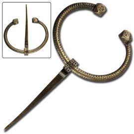 Oval Brass Brooch