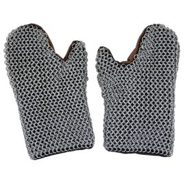 Padded 16g Functional Chainmail Battle Mittens
