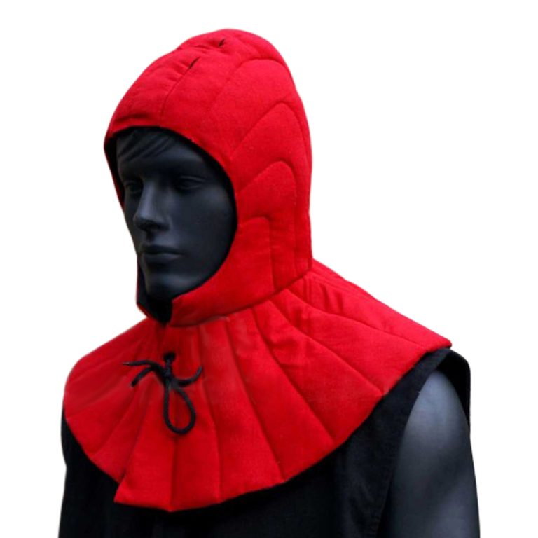 Padded Arming Hood Red