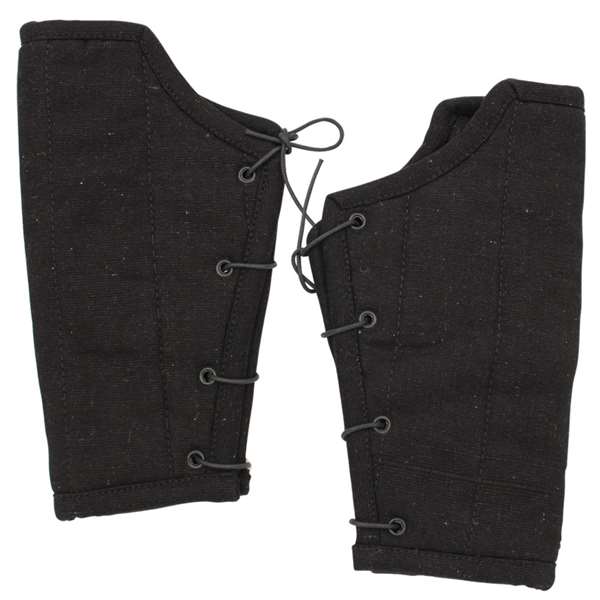 Padded Cloth Bracers - Black