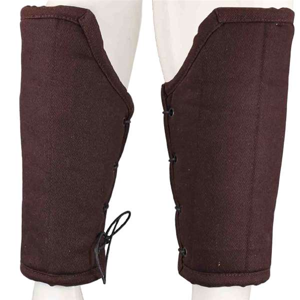 Padded Cloth Bracers - Brown