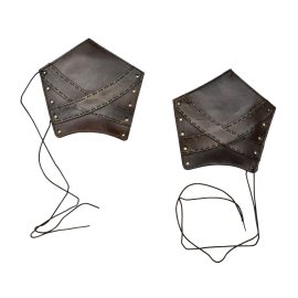 Padded Leather Bracers with Banding