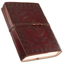 Pentagram & Messenger Genuine Leather Book 120 Pages