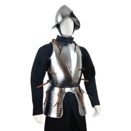 Pikeman's Armor Set with Helmet - 18 Gauge Steel