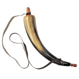 Powder Horn with Wooden Plug