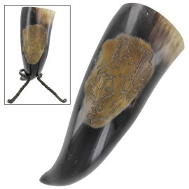 Rampant Lion Drinking Horn