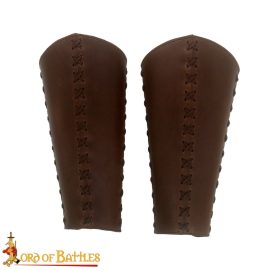 Ranger of the Woods  Stitched Leather Greaves Set