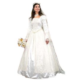 Renaissance Wedding Gown and Veil