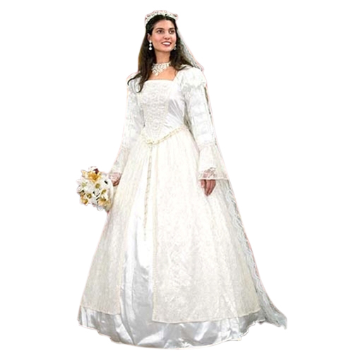 Renaissance Wedding Gown and Veil