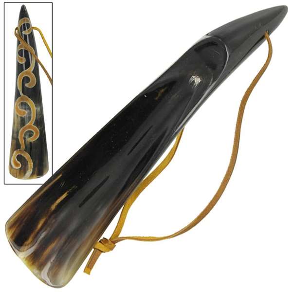 Rising Smoke Cow Horn Shoehorn