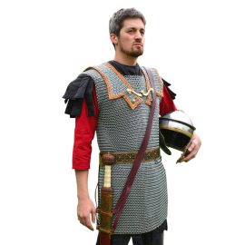 Roman Chainmail Lorica Hamata  Butted Zinc Plated Mild Steel