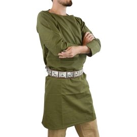 Roman Cotton Tunic  Olive Green