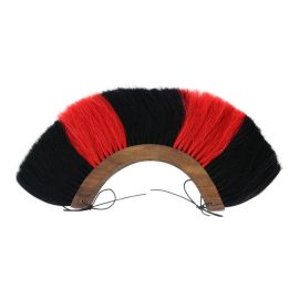 Roman Crest - Red and Black - Wood Base