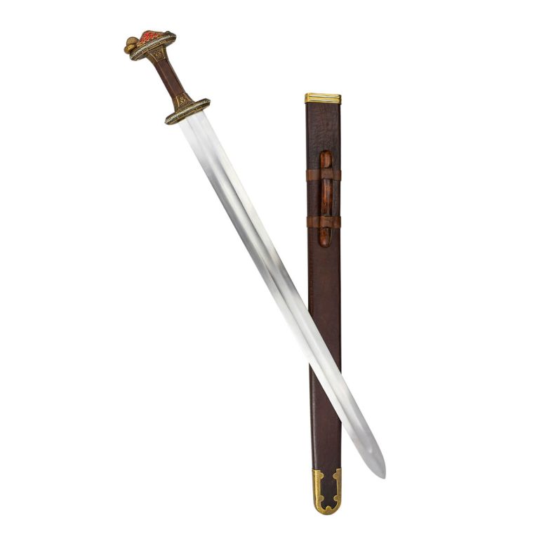 Scandinavian Vendel Chieftain's Sword - Brass Hilt with Tin Plated Accents