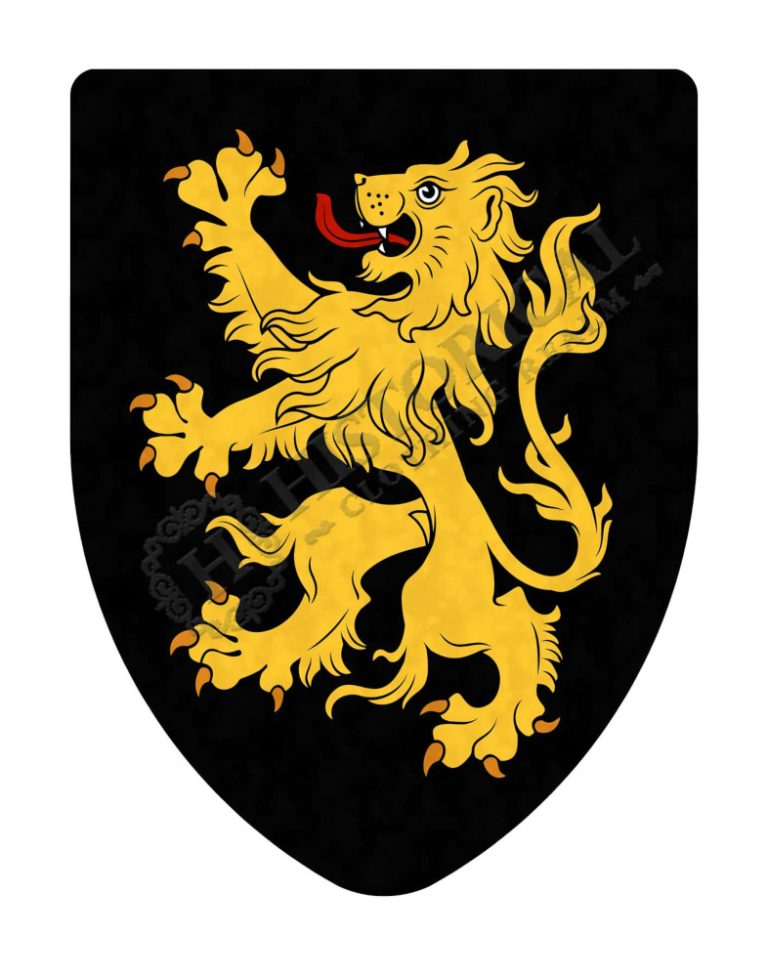 Rampant Lion - Black