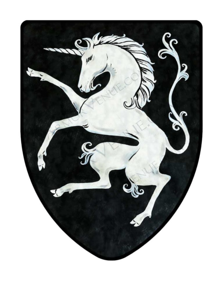 Prancing Unicorn Shield