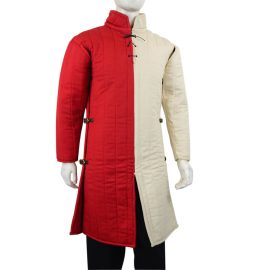 Side-Buckled Gambeson - Red and Natural Duo Tone
